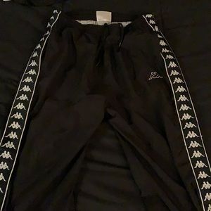 Vintage kappa track windbreaker pants black XL